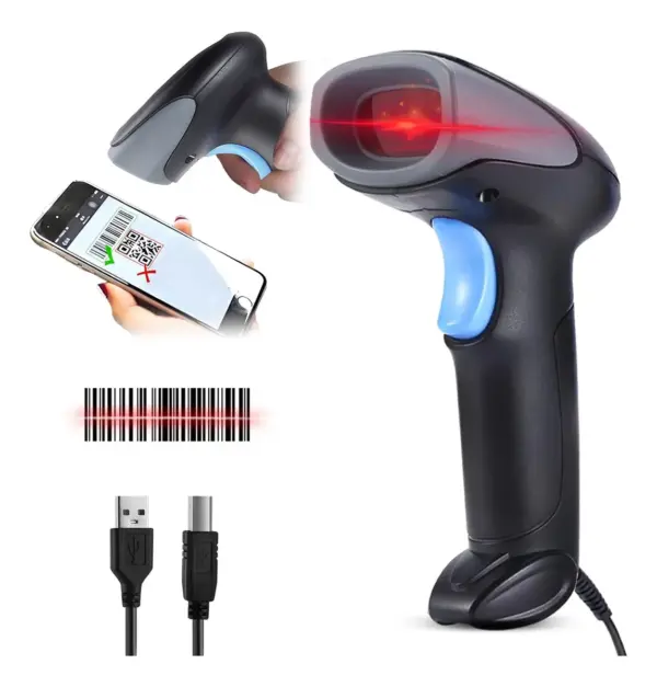 Lector Codigo de Barras Laser USB Cableado