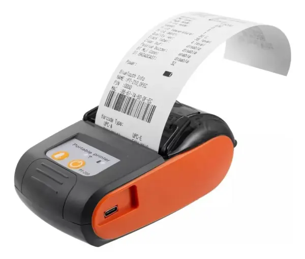 Impresora Térmica 58mm Inalámbrica Portatil USB y Bluetooth