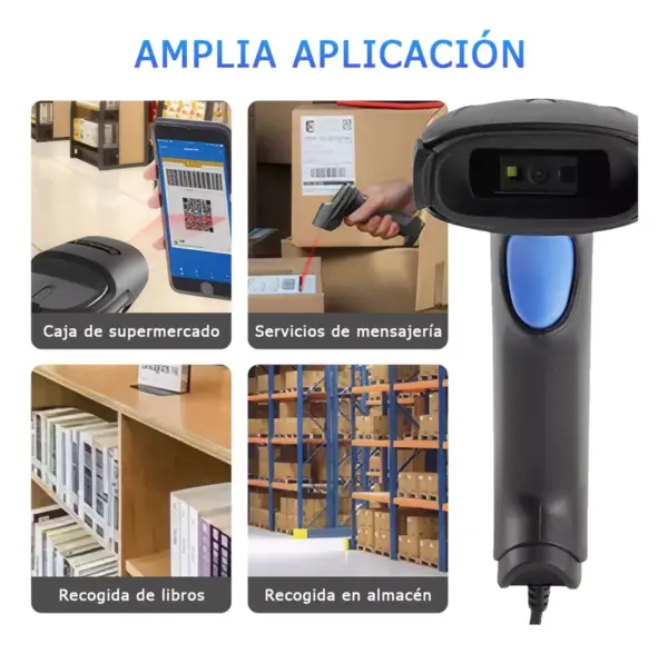 Lector Codigo de Barras Laser USB Cableado - Imagen 6